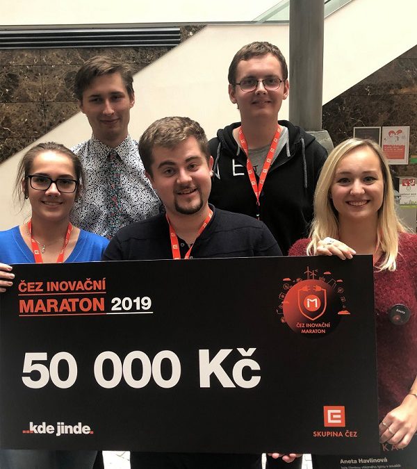CTU students in the winning team of the ČEZ Innovation Marathon